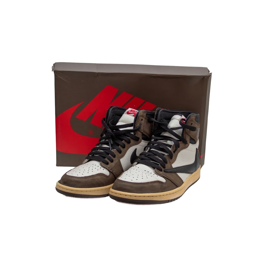 Nike Air Jordan 1 High OG Travis Scott – Mocha / Sail / Black Men's Size US 10.5